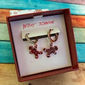 Betsey Johnson gingerbread earrings